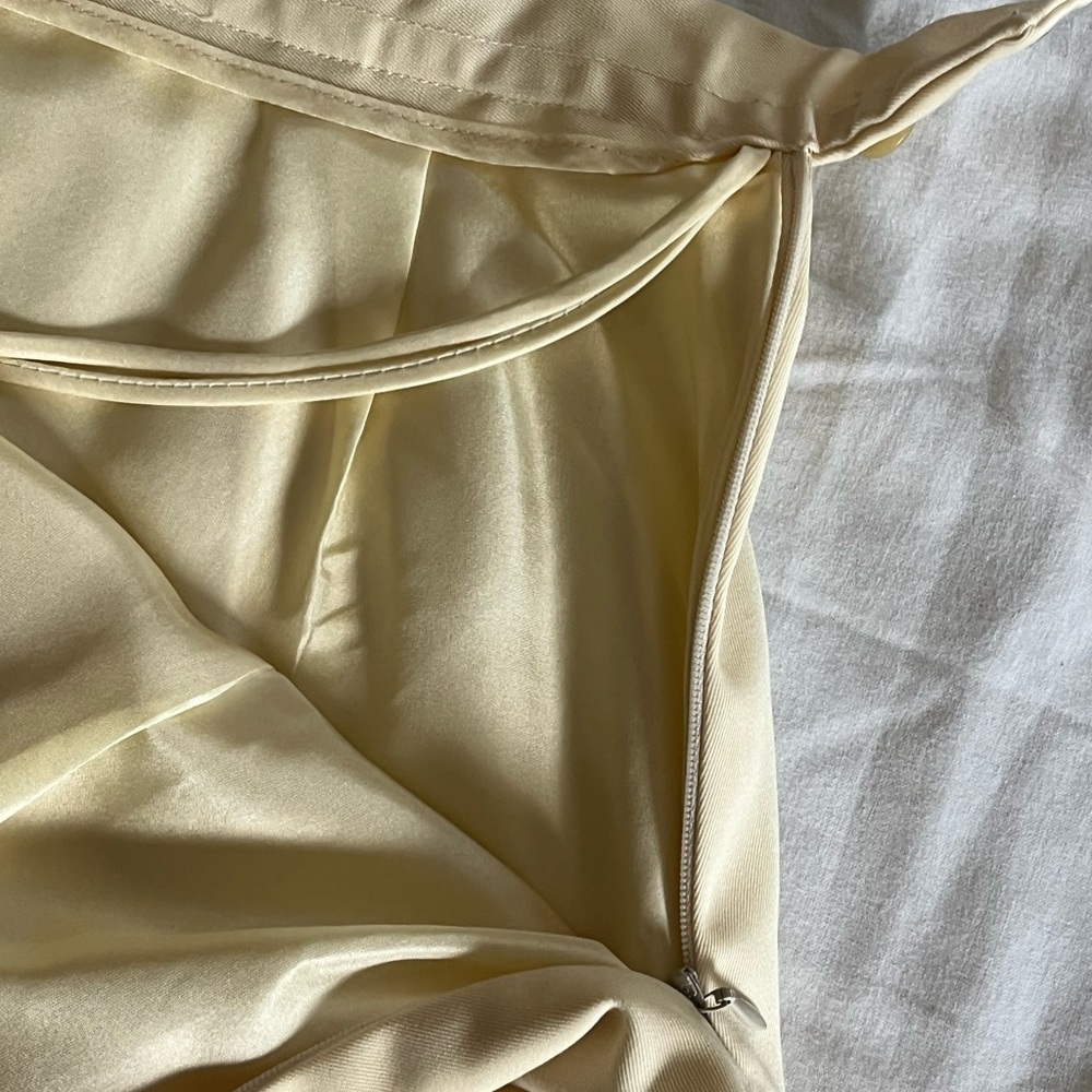 VTG Ralph Lauren Purple Label Classic Ivory Lined Wool Short Pencil Skirt Sz 10 - Picture 2 of 15